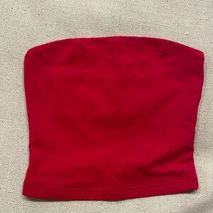 Aritzia TNA red tube top XS